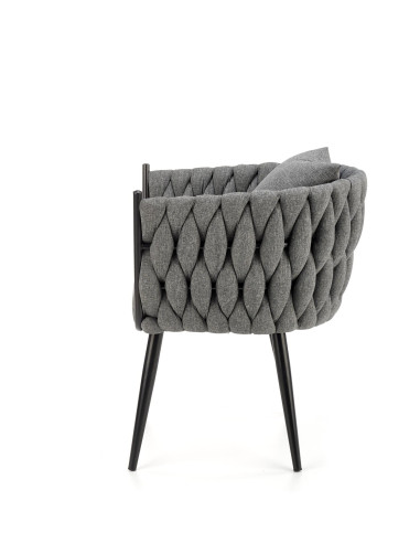 AVATAR Fotel Wypoczynkowy Popielaty z Poduszką - Komfort i Design