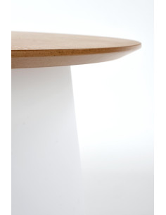 AZURRA S Okrągła Ława Fi69cm Naturalny/Biały - Naturalność i Świeżość 2