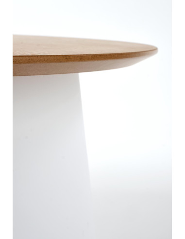 AZURRA S Okrągła Ława Fi69cm Naturalny/Biały - Naturalność i Świeżość