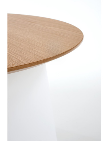 AZURRA S Okrągła Ława Fi69cm Naturalny/Biały - Naturalność i Świeżość