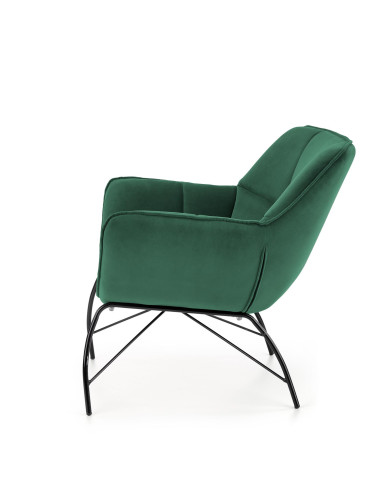 BELTON Fotel Wypoczynkowy Ciemno Zielony Velvet - Głębia Koloru i Wygoda