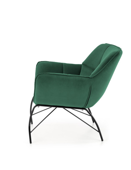 BELTON Fotel Wypoczynkowy Ciemno Zielony Velvet - Głębia Koloru i Wygoda