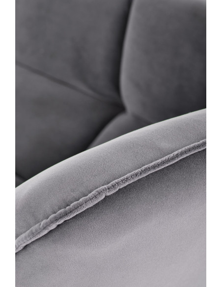 BELTON Fotel Wypoczynkowy Popielaty Velvet - Subtelność i Komfort