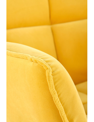 BELTON Fotel Wypoczynkowy Żółty - Energia i Styl