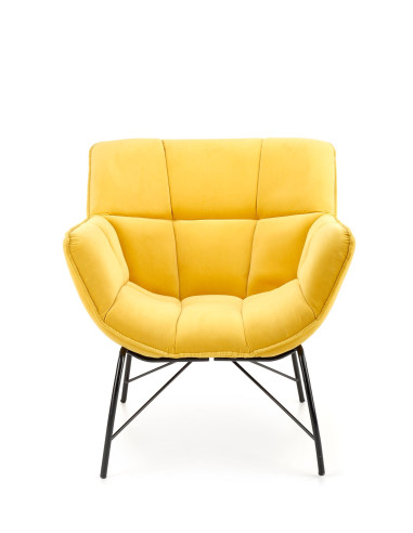 BELTON Fotel Wypoczynkowy Żółty - Energia i Styl