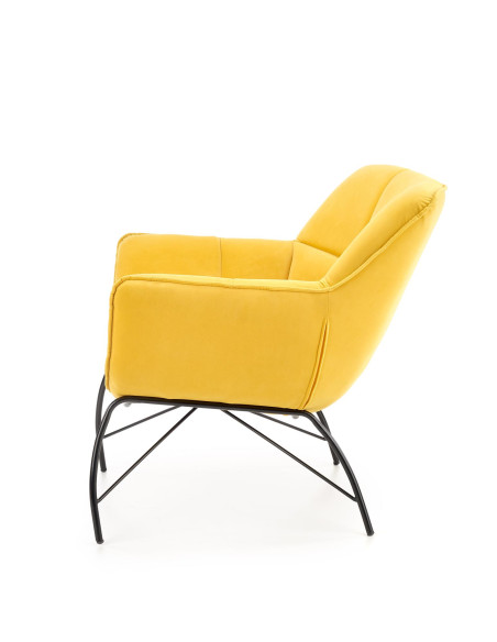 BELTON Fotel Wypoczynkowy Żółty - Energia i Styl