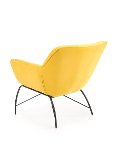 BELTON Fotel Wypoczynkowy Żółty - Energia i Styl