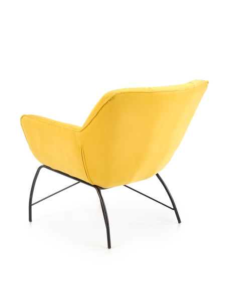 BELTON Fotel Wypoczynkowy Żółty - Energia i Styl