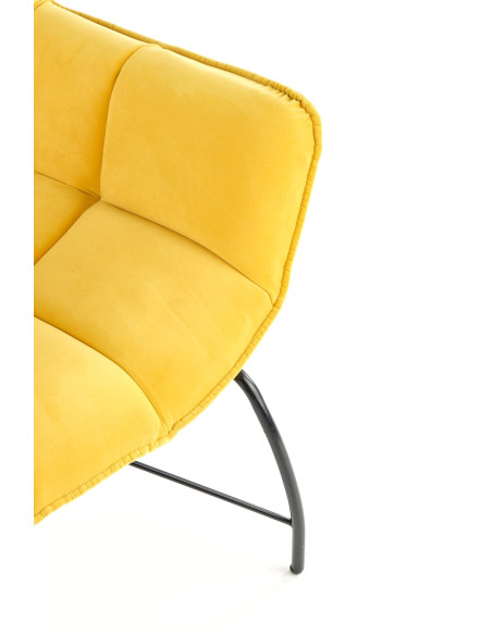 BELTON Fotel Wypoczynkowy Żółty - Energia i Styl