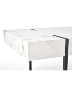 BLANCA Ława Biały Marmur 110/60/43 cm - Elegancja i Nowoczesność 2