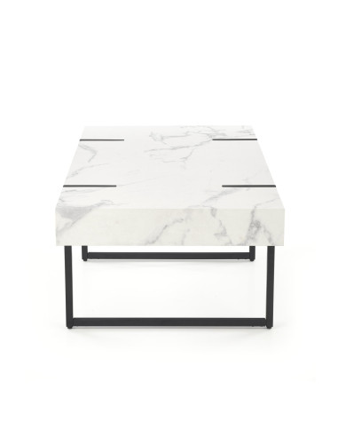 BLANCA Ława Biały Marmur 110/60/43 cm - Elegancja i Nowoczesność