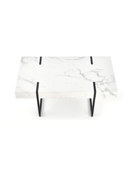 BLANCA Ława Biały Marmur 110/60/43 cm - Elegancja i Nowoczesność