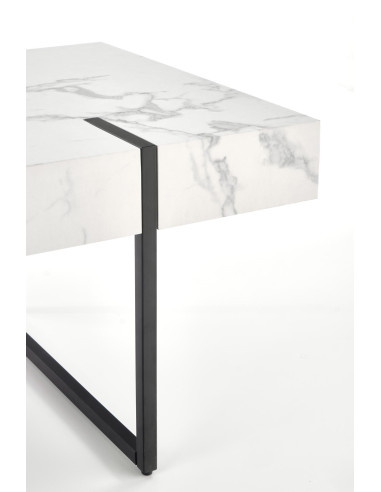 BLANCA Ława Biały Marmur 110/60/43 cm - Elegancja i Nowoczesność