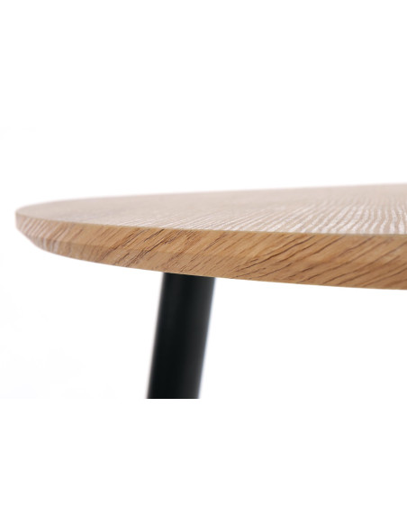 NICEA Zestaw 2 Ław Dąb Złoty/Czarny - Funkcjonalność i Elegancja