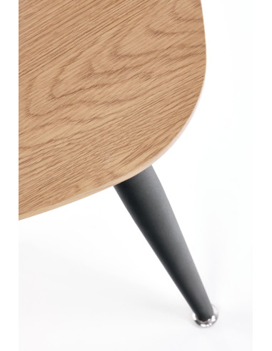 NICEA Zestaw 2 Ław Dąb Złoty/Czarny - Funkcjonalność i Elegancja