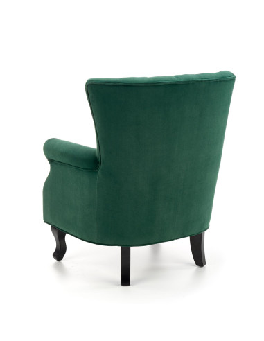 TITAN Fotel Wypoczynkowy Uszak Ciemno Zielony - Głębia Koloru i Komfort