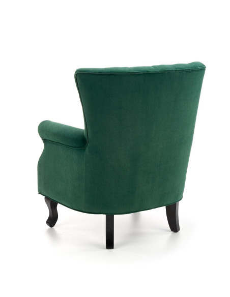 TITAN Fotel Wypoczynkowy Uszak Ciemno Zielony - Głębia Koloru i Komfort