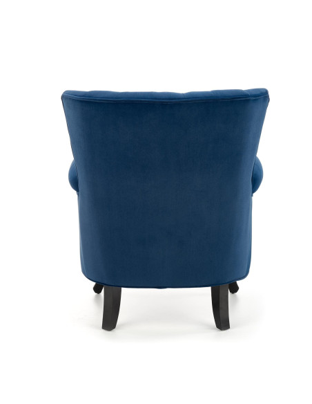 TITAN Fotel Wypoczynkowy Uszak Granatowy - Elegancja i Głębia