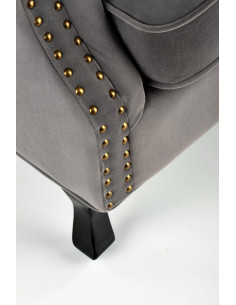 TITAN Fotel Wypoczynkowy Uszak Popielaty - Nowoczesność i Wygoda 2