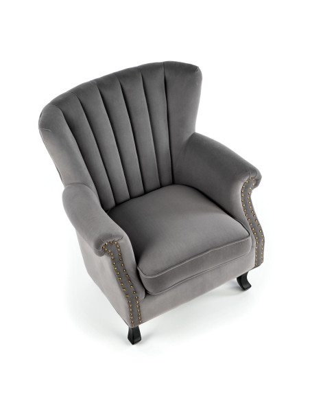 TITAN Fotel Wypoczynkowy Uszak Popielaty - Nowoczesność i Wygoda