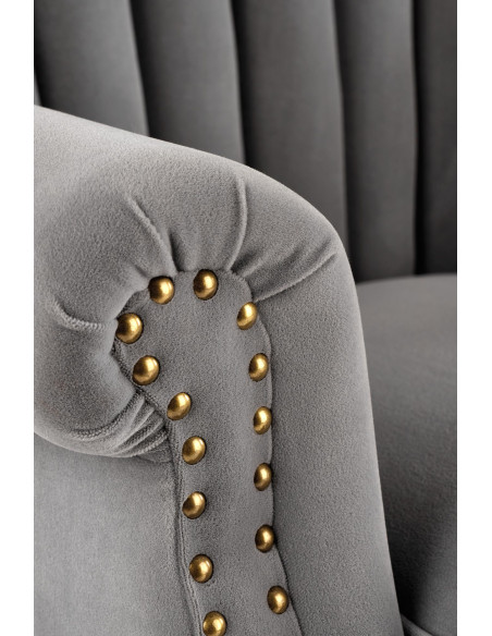 TITAN Fotel Wypoczynkowy Uszak Popielaty - Nowoczesność i Wygoda