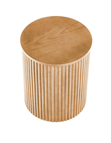 WOODY S Okrągła Ława fi40cm Kolor Naturalny - Minimalizm i Funkcjonalność