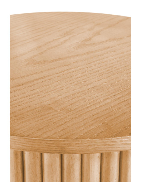 WOODY S Okrągła Ława fi40cm Kolor Naturalny - Minimalizm i Funkcjonalność