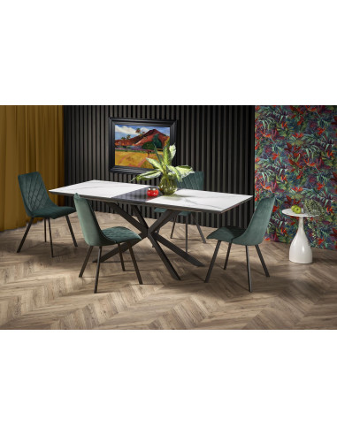 DIESEL Stół Rozkładany Biały Marmur/Podstawa SPIDER 160-200cm - Elegancja