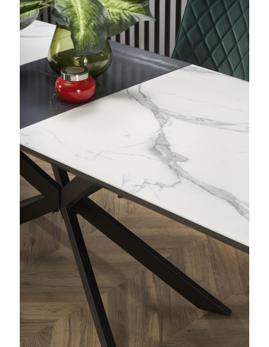 DIESEL Stół Rozkładany Biały Marmur/Podstawa SPIDER 160-200cm - Elegancja