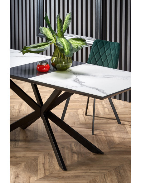 DIESEL Stół Rozkładany Biały Marmur/Podstawa SPIDER 160-200cm - Elegancja