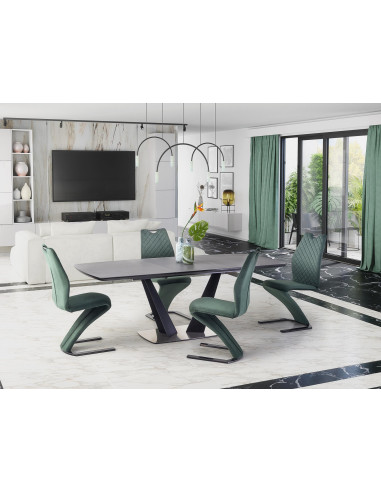 FANGOR Stół Rozkładany Popiel 160-220cm Podstawa V - Nowoczesność