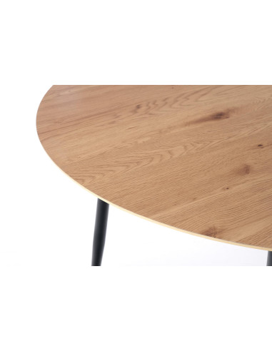 JACKSON Stół 160x90cm Dąb Złoty/Czarny - Ciepło Drewna i Nowoczesny Design