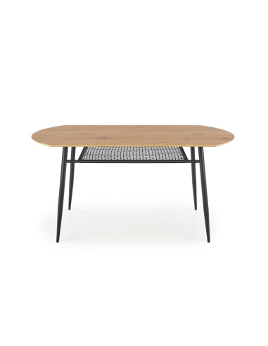 JACKSON Stół 160x90cm Dąb Złoty/Czarny - Ciepło Drewna i Nowoczesny Design