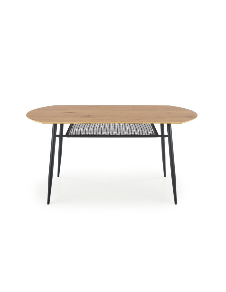 JACKSON Stół 160x90cm Dąb Złoty/Czarny - Ciepło Drewna i Nowoczesny Design