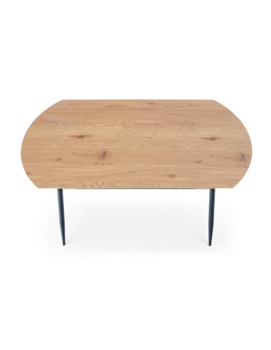 JACKSON Stół 160x90cm Dąb Złoty/Czarny - Ciepło Drewna i Nowoczesny Design