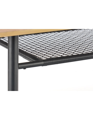 JACKSON Stół 160x90cm Dąb Złoty/Czarny - Ciepło Drewna i Nowoczesny Design