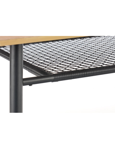 JACKSON Stół 160x90cm Dąb Złoty/Czarny - Ciepło Drewna i Nowoczesny Design