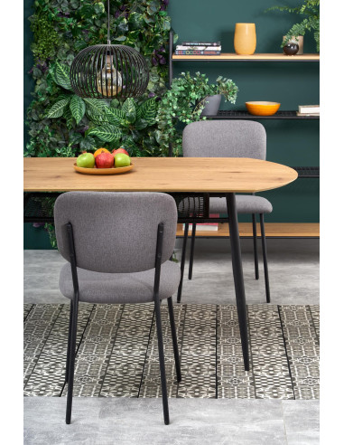 JACKSON Stół 160x90cm Dąb Złoty/Czarny - Ciepło Drewna i Nowoczesny Design