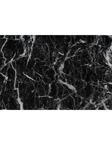 KONAMI Stół Czarny Marmur, Podstawa Złoty Połysk 160x90cm - Luksus i Blask