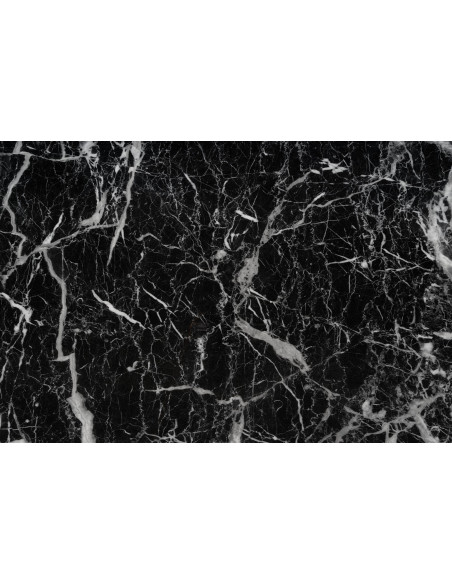 KONAMI Stół Czarny Marmur, Podstawa Złoty Połysk 160x90cm - Luksus i Blask