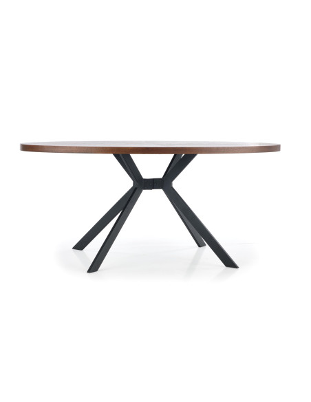 LOCARNO Owalny Stół 170x90cm Orzech/Czarny - Elegancja i Styl