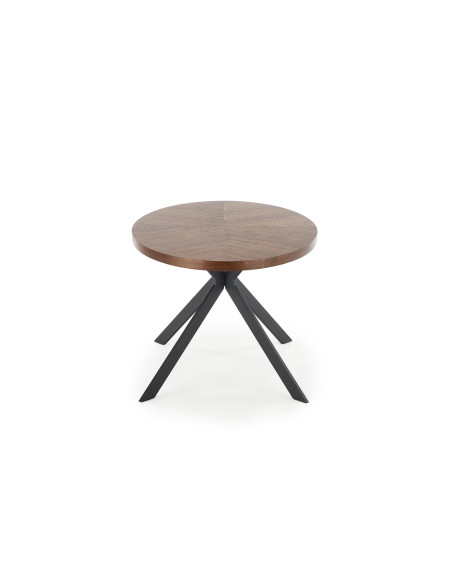 LOCARNO Owalny Stół 170x90cm Orzech/Czarny - Elegancja i Styl