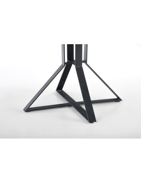 MERCY Okrągły Stół Rozkładany Fi120-160cm Dąb Złoty/Czarny - Funkcjonalny