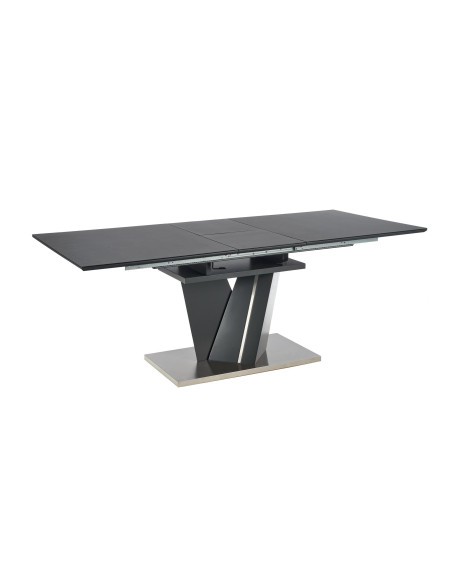 SALVADOR Stół Rozkładany 160-200 cm Ciemny Popiel - Dark Style