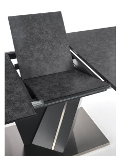 SALVADOR Stół Rozkładany 160-200 cm Ciemny Popiel - Dark Style 2