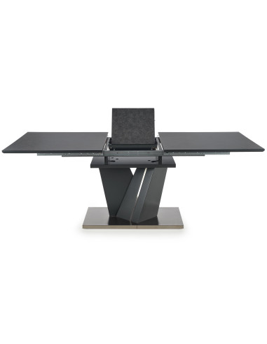 SALVADOR Stół Rozkładany 160-200 cm Ciemny Popiel - Dark Style