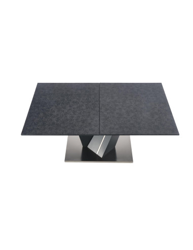 SALVADOR Stół Rozkładany 160-200 cm Ciemny Popiel - Dark Style