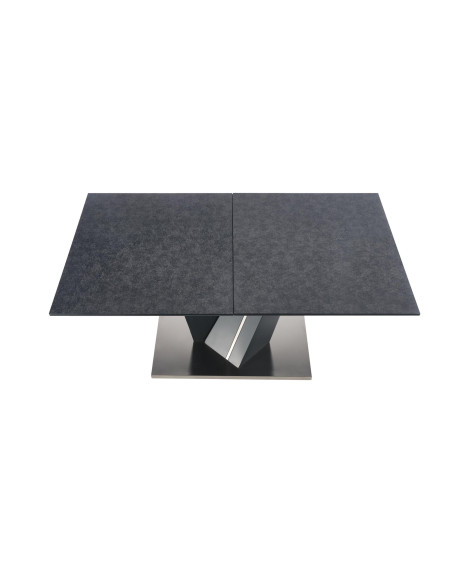 SALVADOR Stół Rozkładany 160-200 cm Ciemny Popiel - Dark Style
