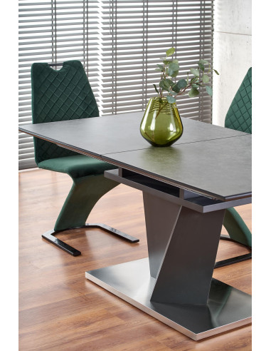 SALVADOR Stół Rozkładany 160-200 cm Ciemny Popiel - Dark Style