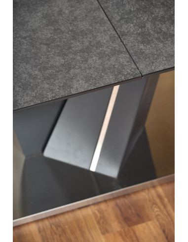 SALVADOR Stół Rozkładany 160-200 cm Ciemny Popiel - Dark Style